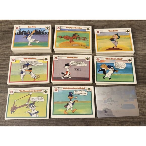 1990 Upper Deck Comic Ball Baseball 297 Trading Cards Set + 3 Holograms TC2 - Picture 2 of 4